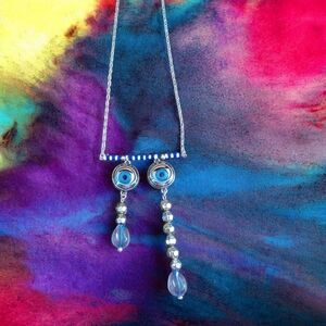 Eyes With Teardrop Necklace